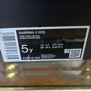 Nike Kids Shoes - Pink Foam and Black